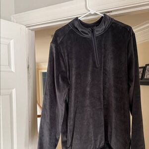 Spyder Men's Charcoal Quarter-Zip Pullover